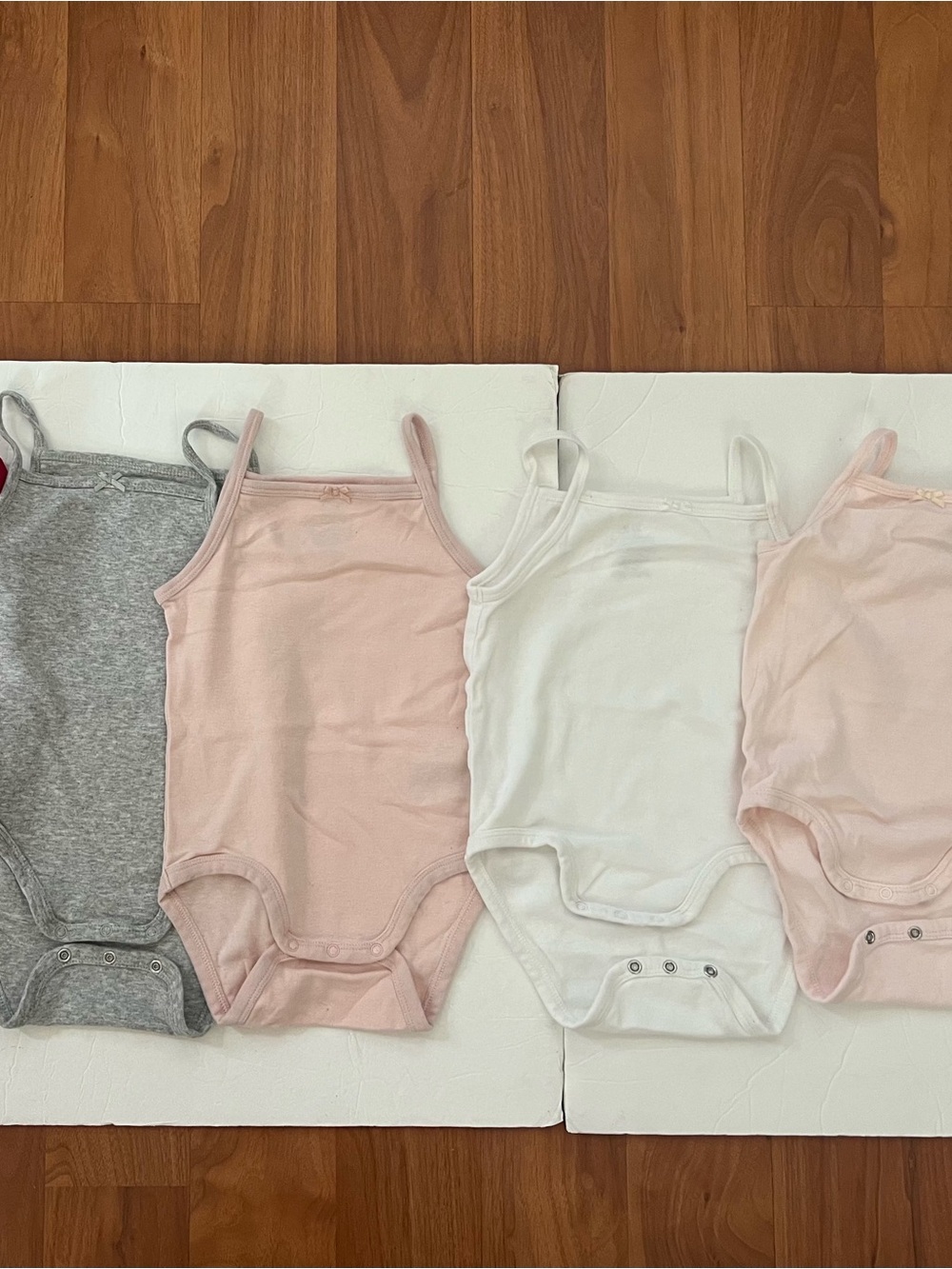18m H&M toddler organic cotton Tank One-Piece Bodysuit Bundle of 4
